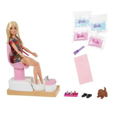 Brinquedo Boneca Barbie Salão De Beleza Com Kit Maquiagem em Promoção na  Americanas