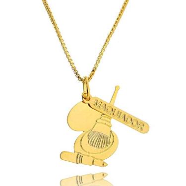 Imagem de Colar Profissão Maquiador - Semijoia Folheada a Ouro Lua Mia Joias