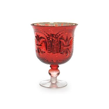Imagem de Taça de Vidro Vermelho 21 x 16 cm Vermelho