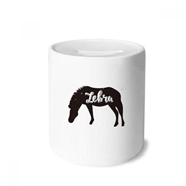 Imagem de DIYthinker Caixa de moedas de cerâmica Pinto preta e branca Animal Dinheiro Presente de Cofrinho