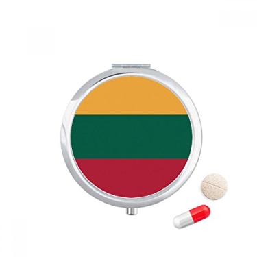 Imagem de Porta-comprimidos com a bandeira nacional da Lituânia da Europa, bolso para remédios