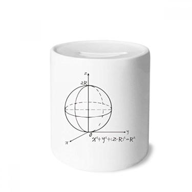 Imagem de DIYthinker Matemática Kowledge Equação Esfera Caixa de Dinheiro Cofres Salvadores de Cerâmica para Crianças Adultos