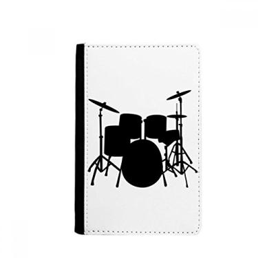 Imagem de Kit de bateria para música musical com porta-passaporte, capa carteira Notecase Burse