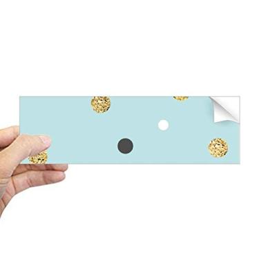 Imagem de DIYthinker Adesivo retangular com estampa de plantas abstratas douradas, decalque de janela para notebook