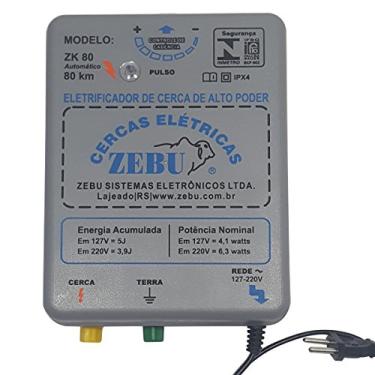 Imagem de Zebu, ZK80AUT, Eletrificador de Cerca Para Animais Cerca Elétrica Zk80