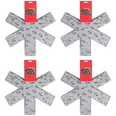 Imagem de Conjunto protetor de panelas Acronde, 12 peças, protetor de panelas, para evitar arranhões, separar e casar, 3 tamanhos - 38 cm/35 cm/25 cm de diâmetro