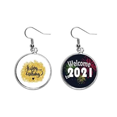 Imagem de Brincos de Oração de Aniversário com Contorno de Orelha Inglesa Joias 2021 Blessing