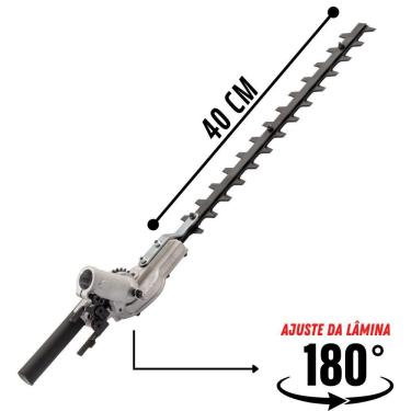 Imagem de Aparador Articulável Para Cerca Viva Kawashima Kw Ae18 Compatível com Roçadeira Eixo 7x7 e Haste 25mm Ideal Para Canteiros e Arbustos