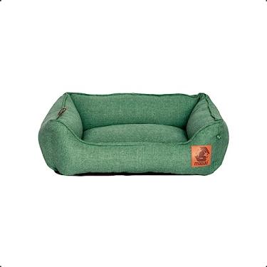 Imagem de Cama para Cachorro Porte Medio Mabuu Pet - Linho Verde - Tamanho M 90x70Cm