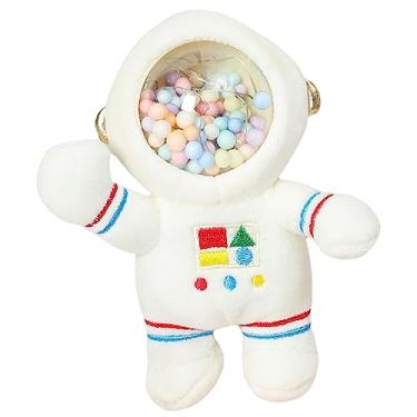 Imagem de LABRIMP Chaveiro Brinquedos De Pelúcia Para Crianças Brinquedos De Pelúcia Astronauta Lindo Presente De Astronauta Brinquedos Espaciais Para Crianças Branco Animal Filho Metal Modelagem