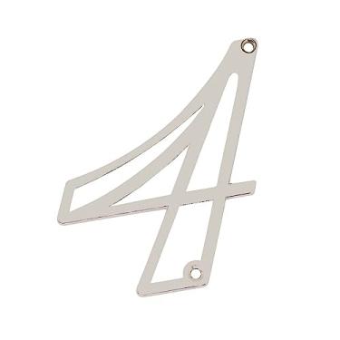 Imagem de Numero Residencial 4 Silvana Colonial - Niquelado