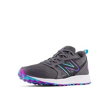 Imagem de New Balance Tênis de corrida infantil Fresh Foam 650 V1 com cadarço, Ímã/índigo elétrico/rosa cósmica, 4 Wide Big Kid