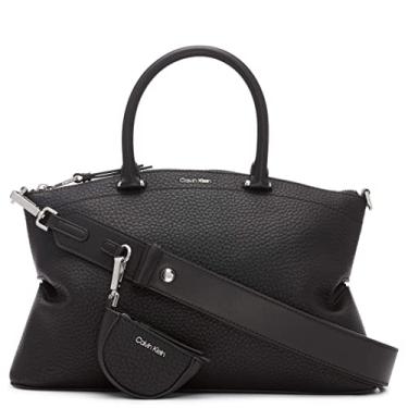 Imagem de Calvin Klein Bolsa Cypress 2 em 1 com zíper superior, Preto/prata, One Size