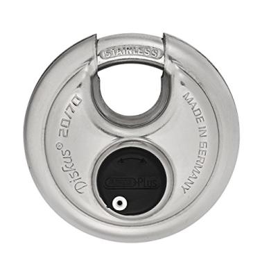 Imagem de ABUS 20/70 KD Extreme High Security Disco de aço inoxidável com chave, cadeado diferente, (pacote com 6)