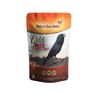 Imagem de Ração Para Aves Gold Mix Pássaro Preto 500g Reino das Aves