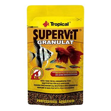 Imagem de Tropical Ração Para Peixes Supervit Granulat 10G Zip Lock Sachê Para Peixes