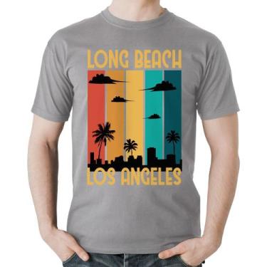 Imagem de Camiseta Algodão Long Beach Los Angeles - Foca Na Moda