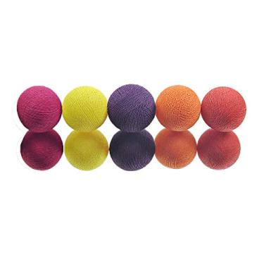 Imagem de Cordão de Luz Led Barcelona Kit 20 Bolas Cormilu Laranja 220V