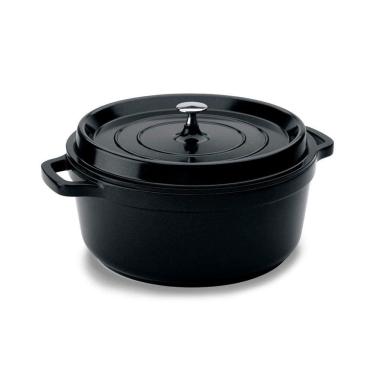 Imagem de Caçarola Hercules Revestimento Ceramico Indução Preta 4,3L 25,4X11CM