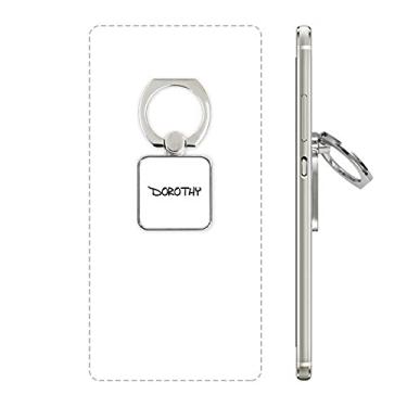 Imagem de Suporte de anel de telefone celular quadrado Dorothy com escrita especial, nome inglês, suporte universal, presente