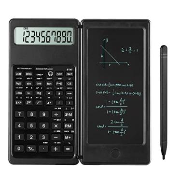 Imagem de Calculadoras científicas, calculadora científica multifuncional Lvesunny com bloco de notas, tela grande de 10 dígitos, material escolar perfeito para estudantes, ideal para aprendizagem básica de