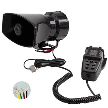 Imagem de Sistema de microfone de alto-falante PA, sirene de buzina de alarme, BANHAO 100 W 12 V 7 som alto alarme carro polícia carro sirene sistema de alto-falante amplificador de emergência kit de alarme