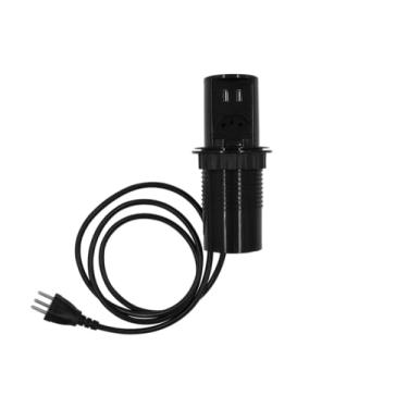 Imagem de Mini Totem POP 20-1 tomada + 2USBs - Preto