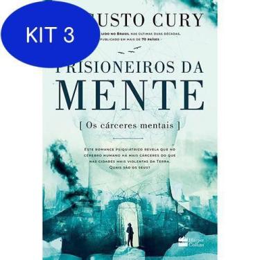 Imagem de Kit 3 Livro Prisioneiros Da Mente Augusto Cury - Casa Dos Livros
