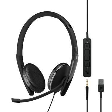Imagem de EPOS | Sennheiser Adapt 165T USB Ii (1000902) - Fone De Ouvido Com Fio, Face Dupla - Conectividade De 3,5 Mm/USB - Equipes Certificadas-Uc Otimizado-Superior Estéreo Aprimoramento De Conforto