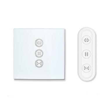 Imagem de ZMIN Tuya EU Interruptor de cortina de persiana WiFi – Estores elétricos motorizados com controle remoto e interruptor