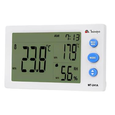 Imagem de Relogio Termo Higrometro 2 Canais MT-241A-1302-BR MINIPA