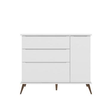 Imagem de Cômoda Infantil Melinda 1 PT 3 GV Branca