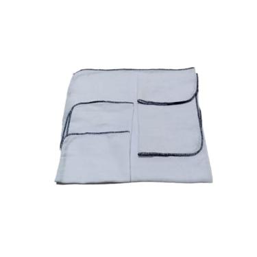 Imagem de Kit Fralda 3 pçs com 1 Fralda de Ombro 70x70 cm e 2 Toalhas de boca 35x35 cm (Azul Marinho)