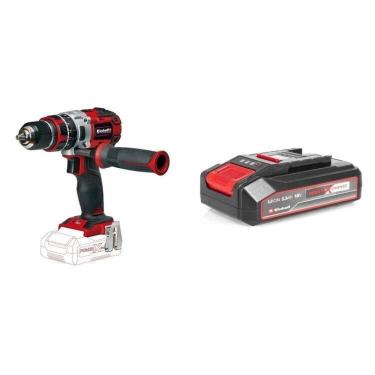 Imagem de Kit Parafusadeira a Bateria Te-cd 18 Li-i Brushless com Bateria Power-x-change 18v 2,5 Ah Li Einhell Preto
