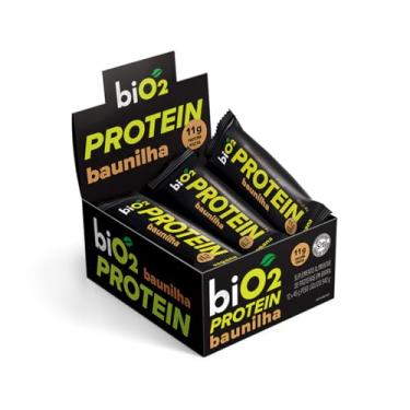 Imagem de Barra de Proteína biO2 Protein Baunilha e Pasta de Amendoim, Caixa com 12 unidades de 45 g, Vegana e sem Glúten