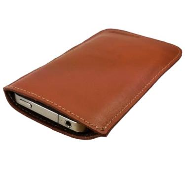 Imagem de Capa Capinha Retalho Couro Legítimo Para Calculadora Hp12c Havana