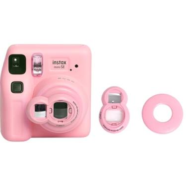 Imagem de HIYQIN Espelho de selfie para Instax Mini SE/Mini 7+, acessórios de lente de close-up, espelho de selfie, compatível com câmeras instantâneas Fujifilm Instax Mini SE/7+/7s/9/8+/8 - rosa