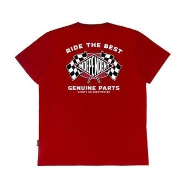 Imagem de Camiseta Independent GP Flags - Vermelho-Masculino