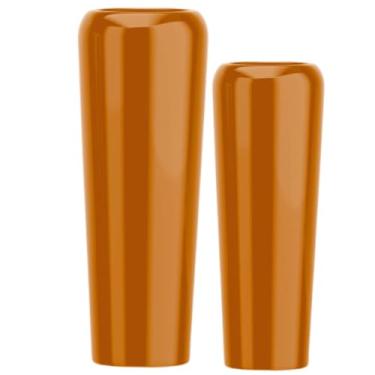 Imagem de Jogo Vasos Vietnamita 80cm E 65cm Fibra De Vidro Auto Brilho (Cobre)