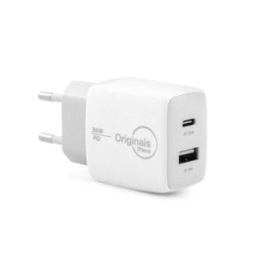 Imagem de Carregador USB-C/USB, 30W, 2 Portas, Originais iPlace