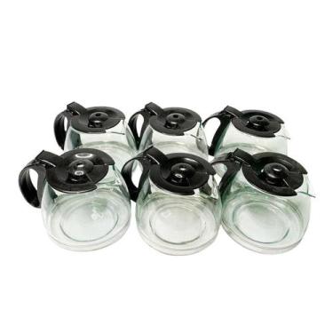 Imagem de Kit 6 Jarra Para Cafeteira Resistente Preto Cp15 Inox - Mistral