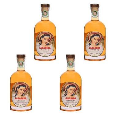Imagem de Kit 4 Cachaças Labareda Paratiana 700 ml Genuína de Paraty para Moment