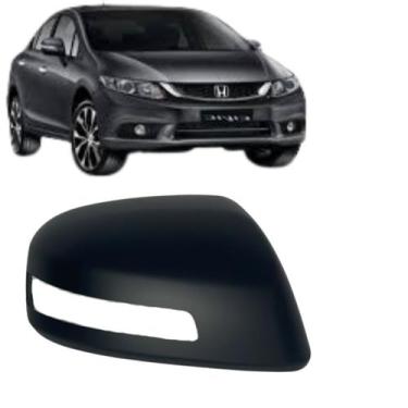Imagem de Capa Retrovisor Honda Civic 2012 2013 2014 A 2016 C/ Pisca - Blawer, D