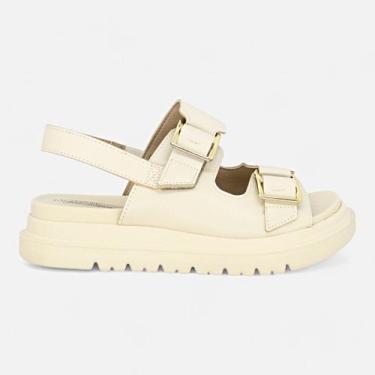 Imagem de Sandalia Modare Ultraconforto Plataforma Feminina Fivelas, Creme, 37