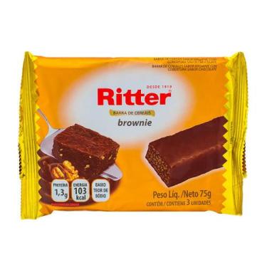 Imagem de Barra de Cereais Ritter Brownie com 3 Unidades de 25g cada