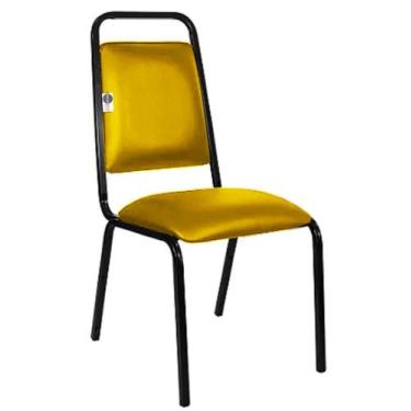 Imagem de Cadeira Empilhável para Hotelaria Linha Hotel Fremont Amarelo - Design