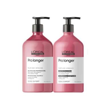 Imagem de Kit loreal pro longer shampoo 750ml+condicionador 750ml