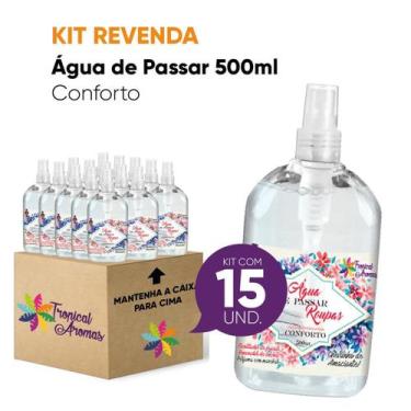 Imagem de Kit Revenda Água de Passar Conforto 500 ml 15 UN - Tropical Aromas