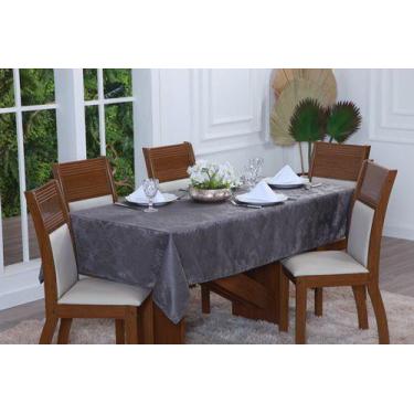 Imagem de Toalha de Mesa Jantar Jacquard Lisa - 6 Lugares 2m x 1,4 m - Olizonit,