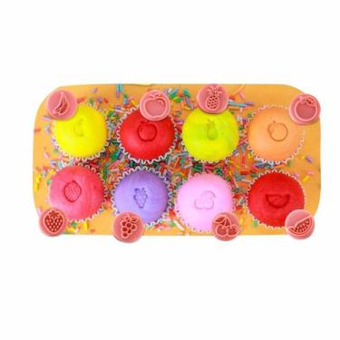 Imagem de Kit Carimbos frutas rosa bebê Blue Star